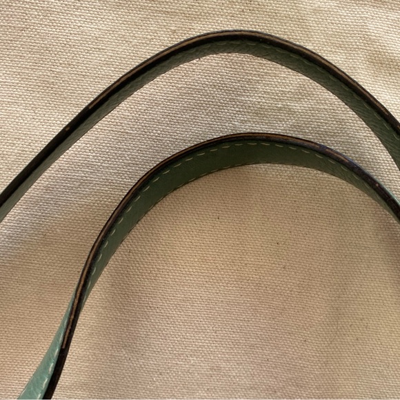 Kate Spade New York Brown Canvas Aqua Leather Casual Mini Tote Bag - Picture 15 of 15